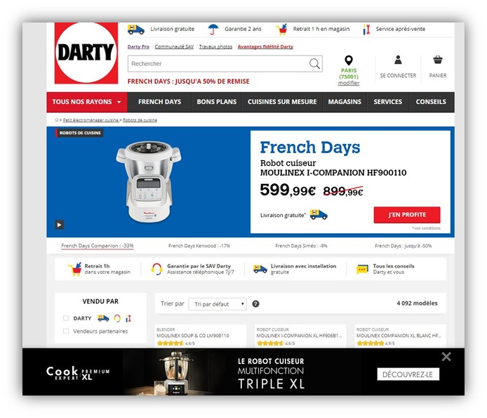Retailink Fnac Darty communication omnicanale search retail
