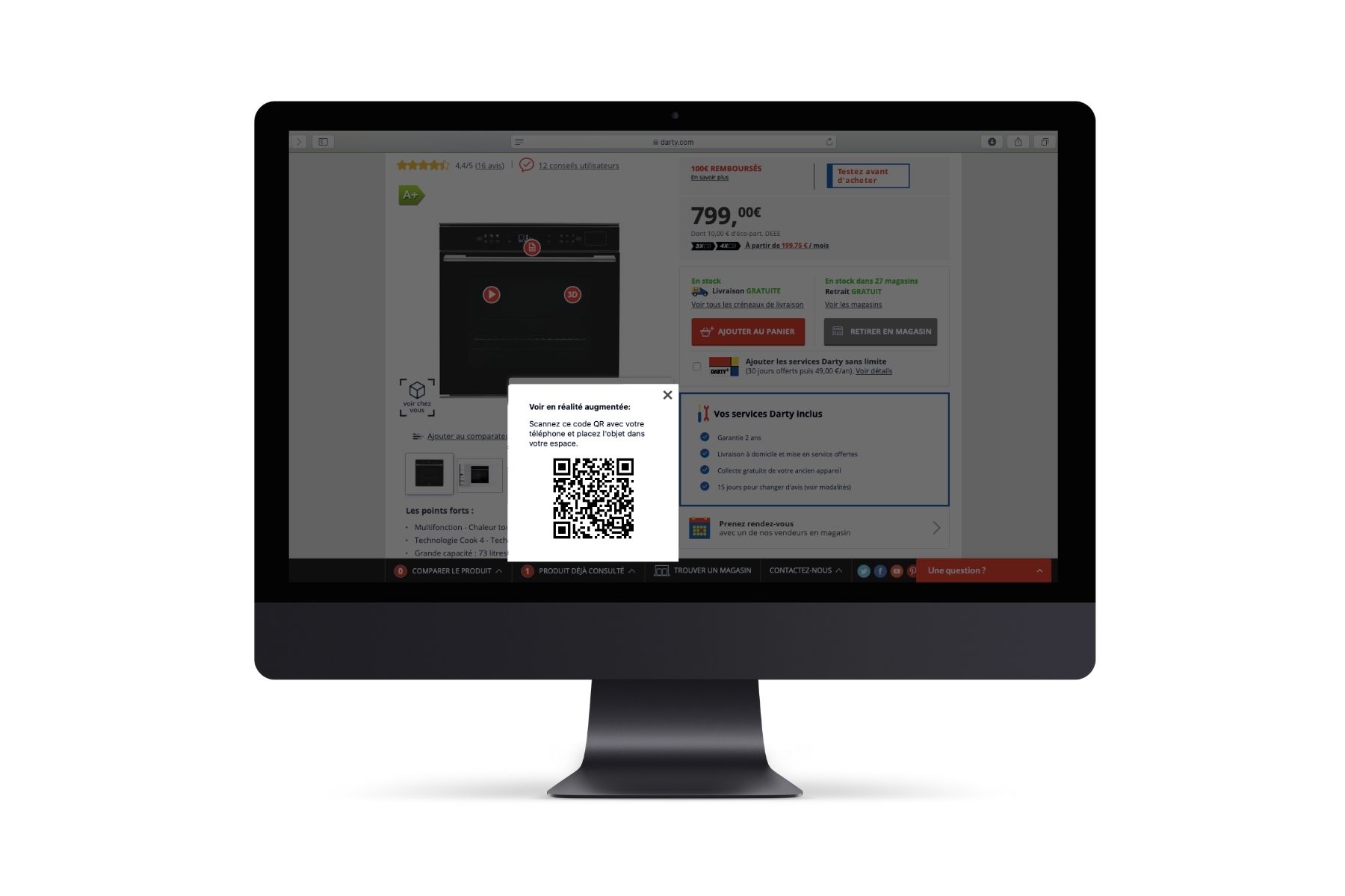 Retailink Fnac Darty réalité augmentée et fiche produit enrichie