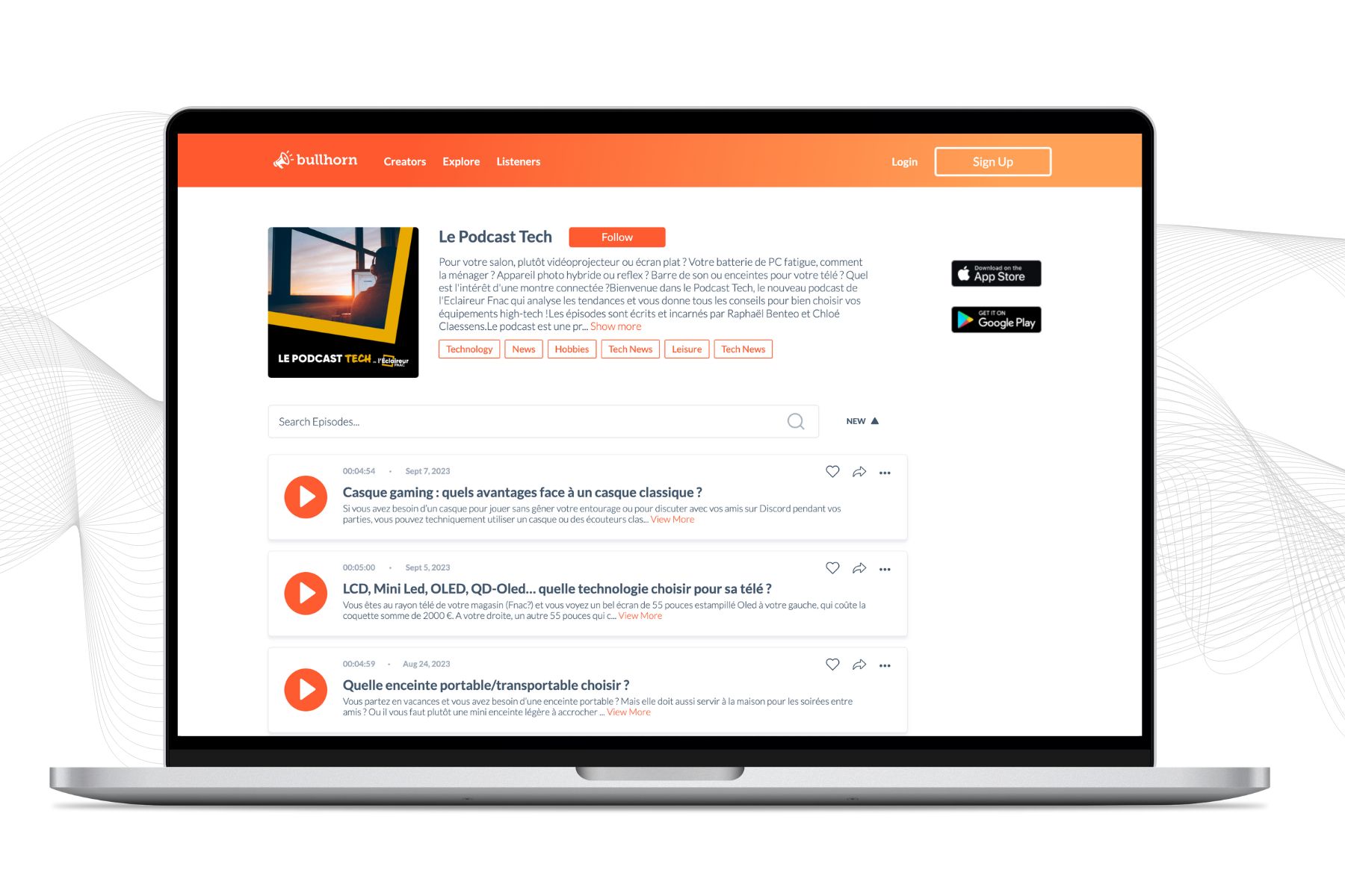 Retailink Fnac Darty - Le podcast Tech de l’Éclaireur Fnac Bullhorn