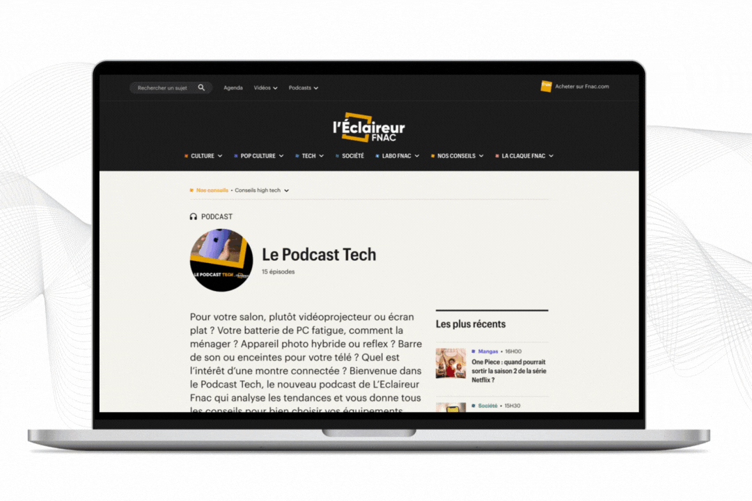 Retailink Fnac Darty - Le podcast Tech de l’Éclaireur Fnac