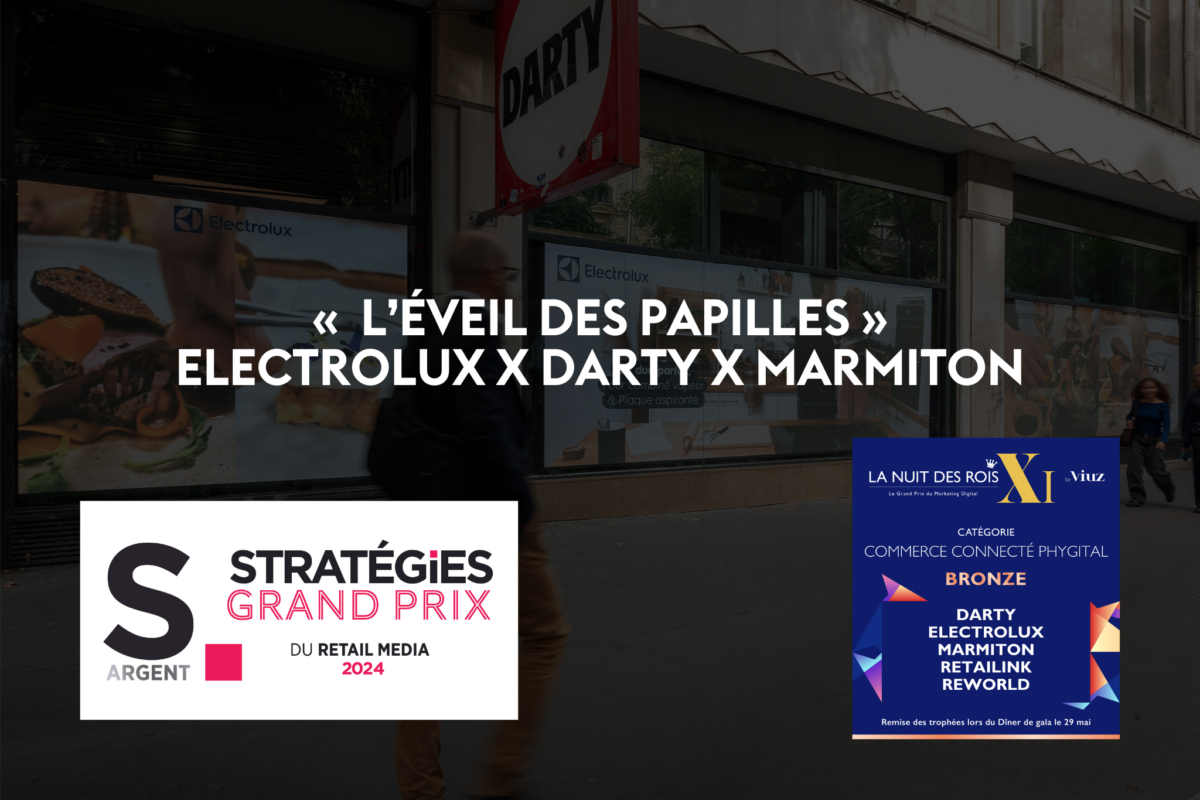 Prix Argent Stratégies Grand Prix du retail media 2024 Electrolux x Marmiton x Darty x Retailink - Retail media