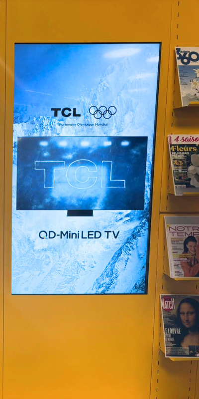 Groupe NAP x TCL Creative Motion Design 3D Retail Media Retailink et JO Hiver 2026 Branding 2