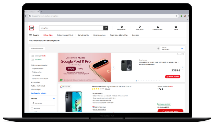 4Lancement eRetail Google Pixel 11 Pro Retail Media Retailink Fnac Darty -