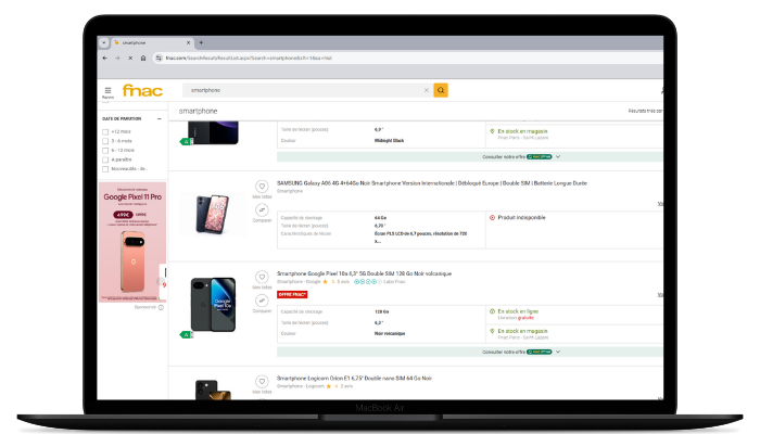 6Lancement eRetail Google Pixel 11 Pro Retail Media Retailink Fnac Darty -